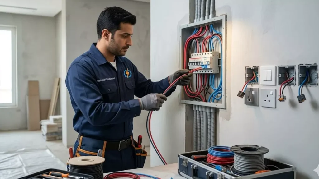 خدمة التركيبات الكهربائية